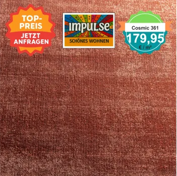 „Jab Cosmic Velours Teppich 4 m breit – weiches, luxuriöses Wohnzimmerambiente“